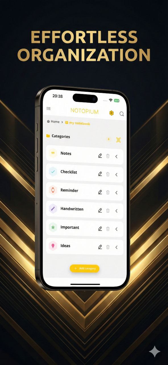 Notopium app screenshot 1
