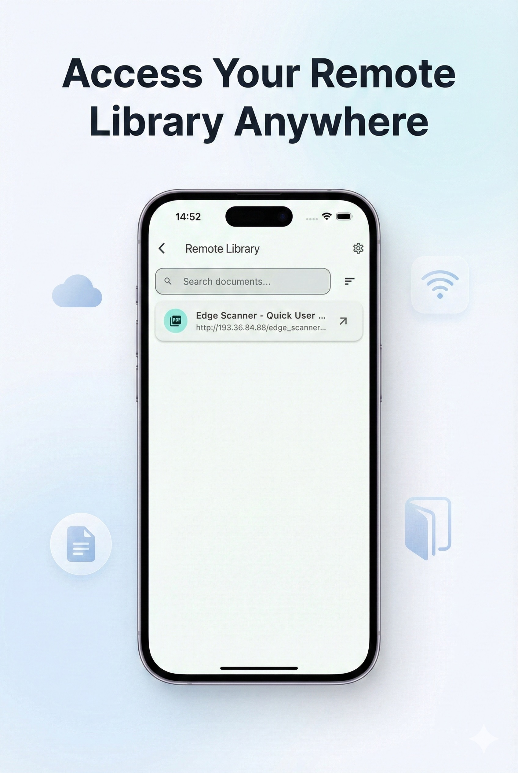 Noton Scanner iPhone - Remote Library